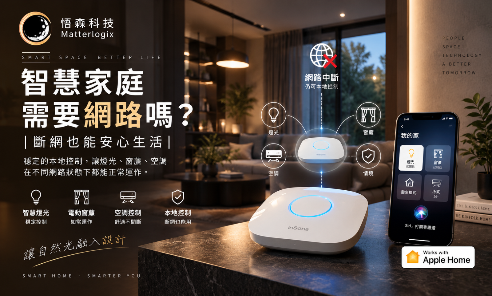 智慧家庭斷網與本地控制、雲端控制差異｜悟森科技 Matterlogix