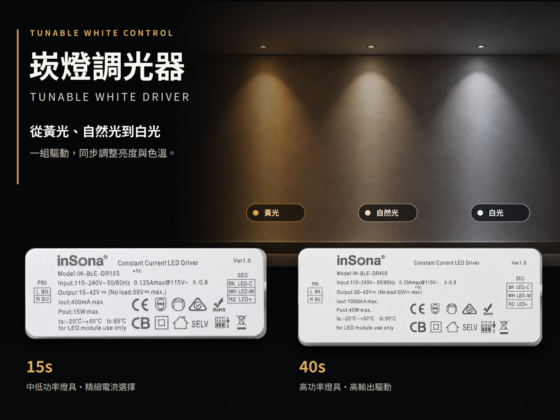 崁燈調光器
